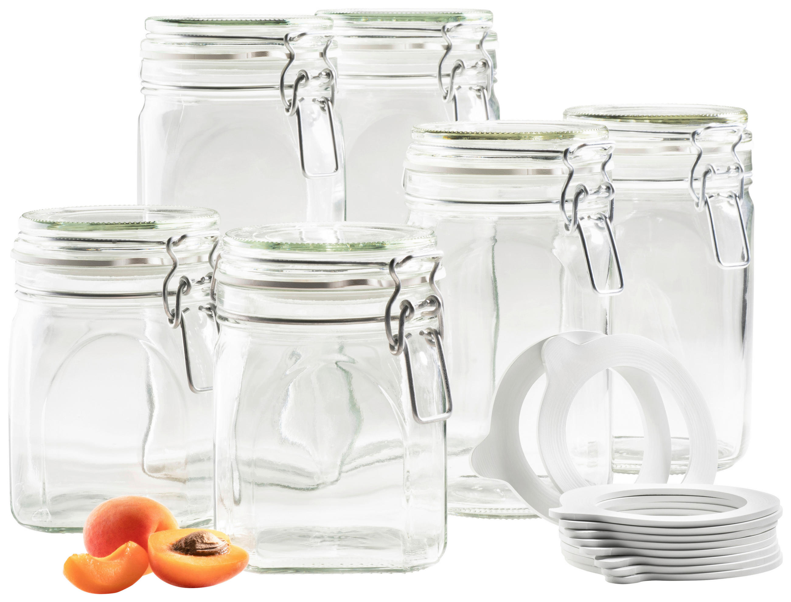 EINMACHGLAS-SET GOTHIKA - Transparent, Basics, Glas - Mäser
