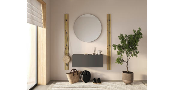 WANDKONSOLE Holzwerkstoff Anthrazit  - Anthrazit, MODERN, Holzwerkstoff (80/31,7/36,6cm) - Xora