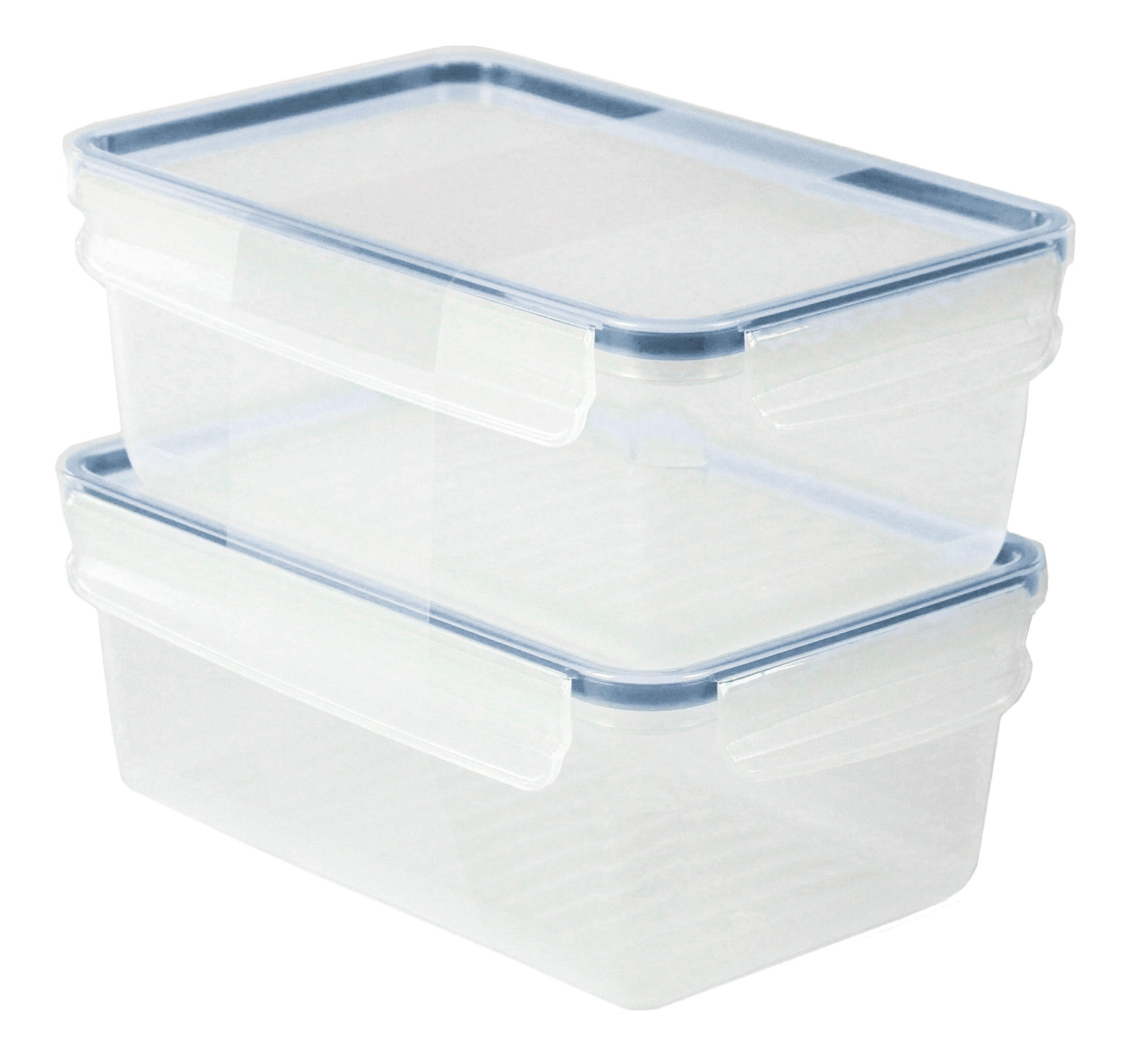FRISCHHALTEDOSE CLIC & LOCK 2 L  - Blau/Transparent, Basics, Kunststoff (23,9/16/17,7cm) - Rotho