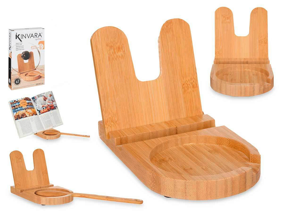 DRŽAČ KUHINJSKOG PRIBORA KINVARA - boje jantara, Basics, drvo (20,5/12,7/3,5cm)