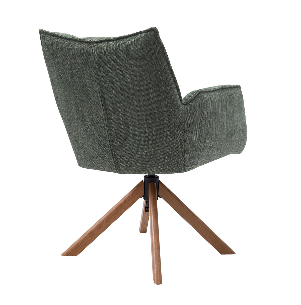 ARMLEHNSTUHL-SET 2 Stück  in Chenille  - Waldgrün/Naturfarben, MODERN, Holz/Textil (59/86/65cm) - Livetastic