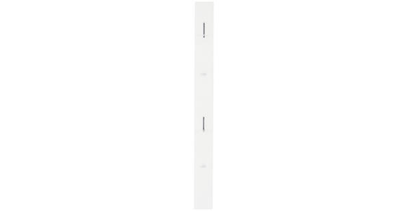 GARDEROBENPANEEL in 16/180/2 cm - Weiß, Design, Holzwerkstoff (16/180/2cm) - Moderano