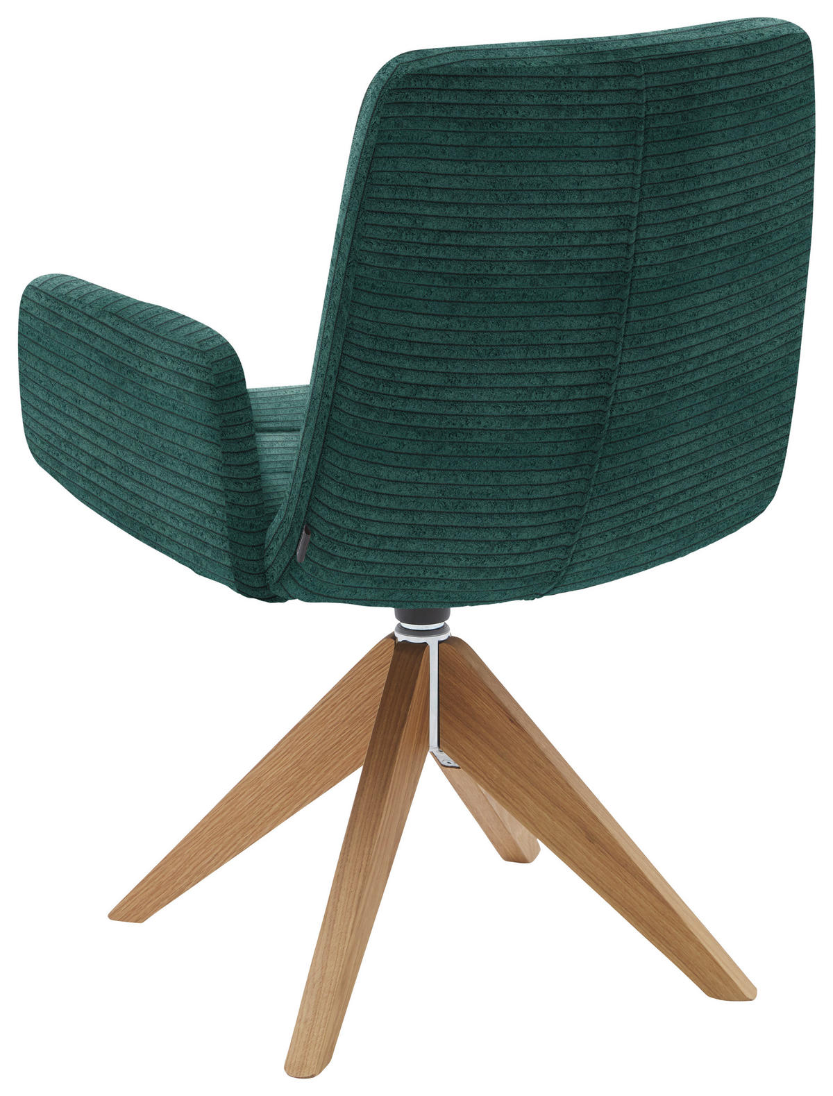 ARMLEHNSTUHL  in Cord  - Naturfarben/Grün, Design, Holz/Textil (61/88/66cm) - Dieter Knoll