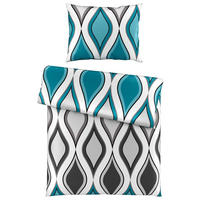 BETTWÄSCHE Satin 140/200 cm  - Blau, KONVENTIONELL (140/200cm) - Esposa