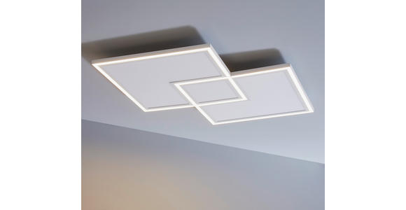 LED-DECKENLEUCHTE 67/67/5 cm   - Weiß, Trend, Kunststoff/Metall (67/67/5cm) - Novel