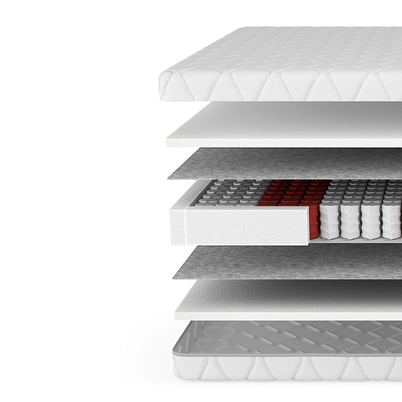 Thumbnail - Livetastic Taschenfederkernmatratze Sleep H3, Textil, H3, Füllung: Schaumstoff, Taschenfederkern, 180x200 cm, Bezug abne...