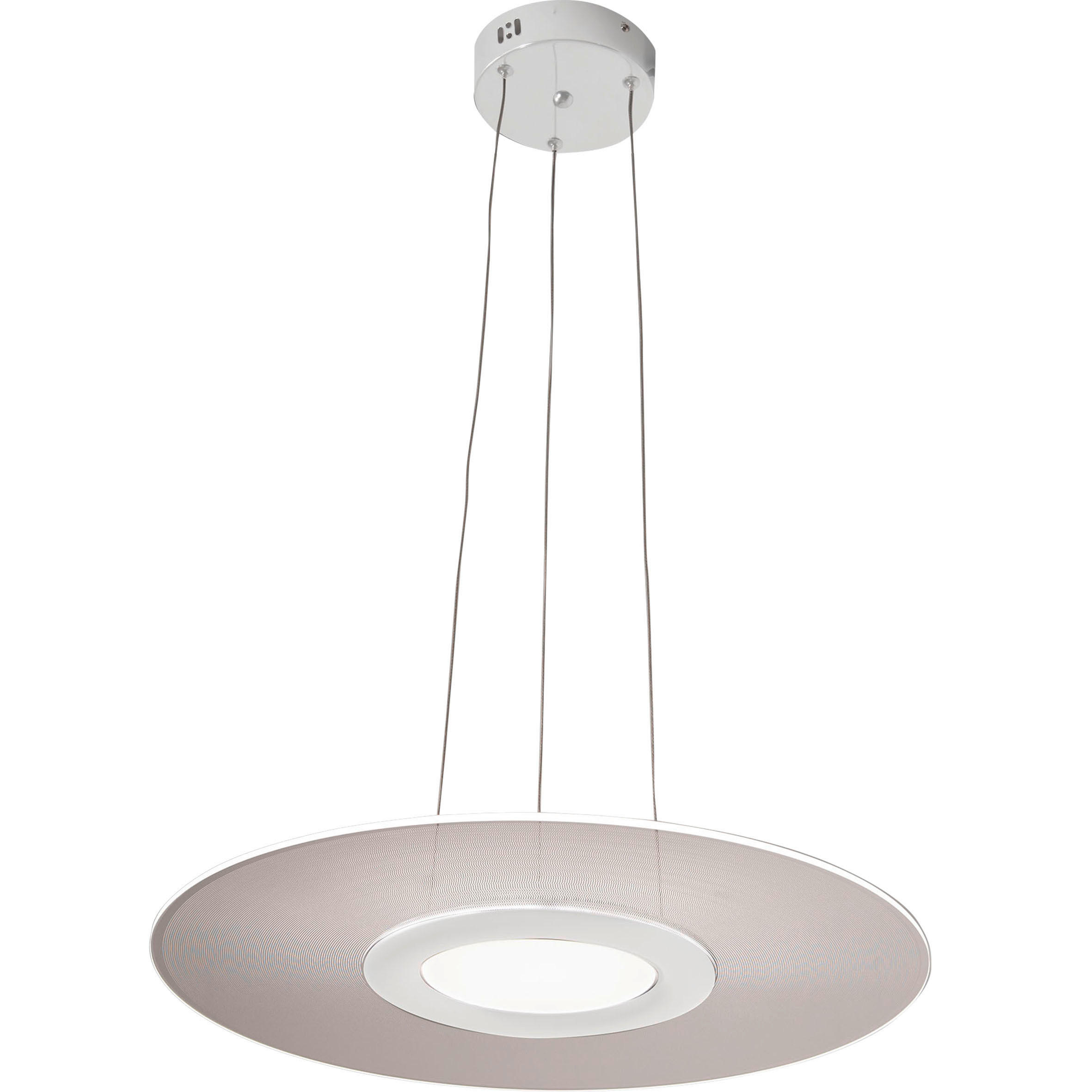 LED-PENDELLEUCHTE 50/200 cm  - Transparent/Weiß, Design, Kunststoff/Metall (50/200cm) - Fabas Luce