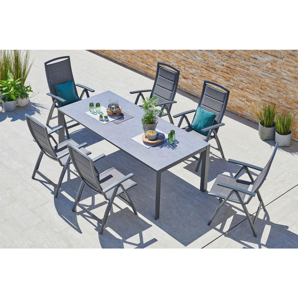 Ambia Garden ZAHRADNÍ SKLÁDACÍ KŘESLO, kov, textil