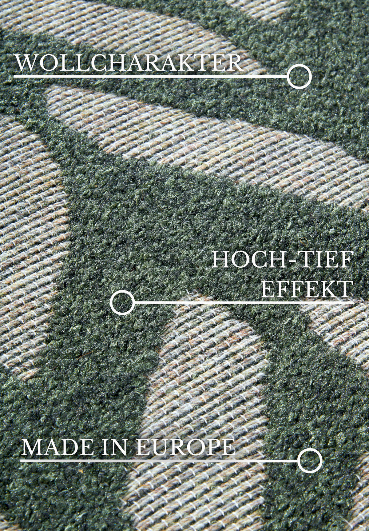 OUTDOORTEPPICH 160/230 cm Kollektion 1883 Waldgrün  - Waldgrün, Design, Kunststoff/Textil (160/230cm) - Villeroy & Boch