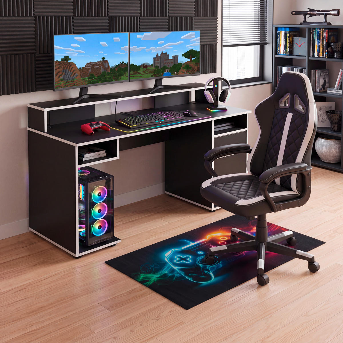 Covor Cu Țesătură Plată Velvet Game controller  - multicolor, Trend, plastic/textil (90/145cm) - Esposa