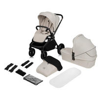 KINDERWAGENSET  Mika Plus 2in1  Beige Sand  - Beige, Basics (93/62/110cm) - Lionelo