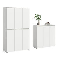 GARDEROBENSCHRANK  in 235/175/37 cm  - Schwarz/Weiß, Design, Holzwerkstoff/Kunststoff (235/175/37cm) - Livetastic