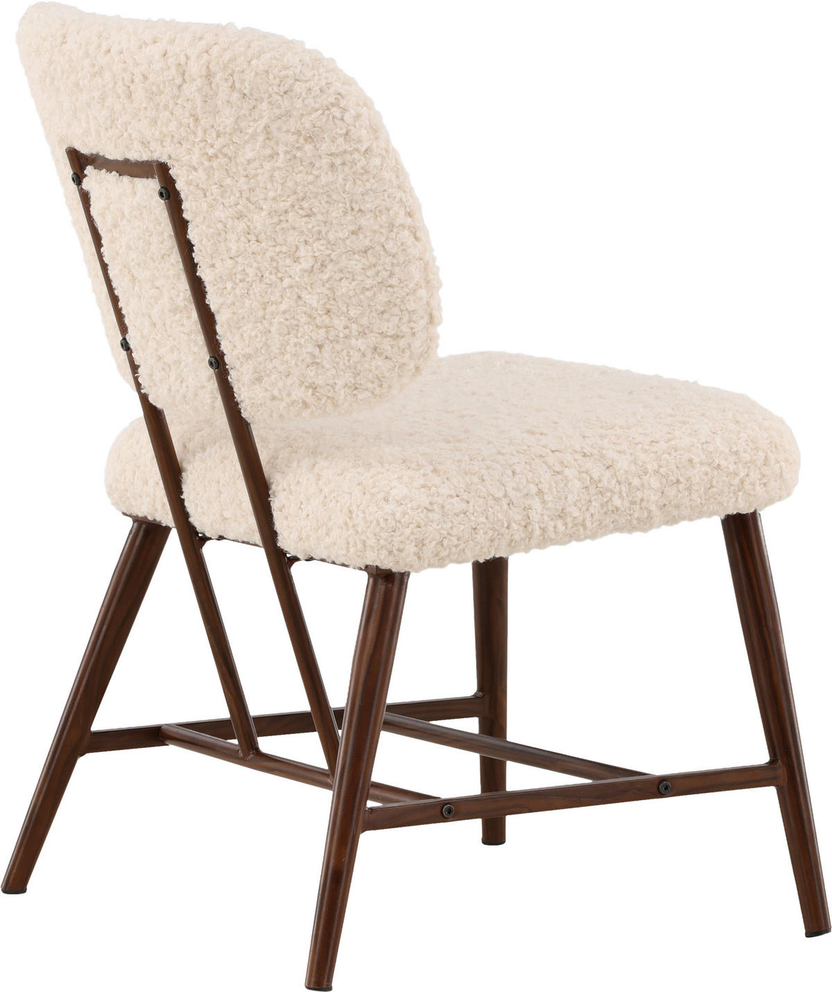 FÅTÖLJ i metall, textil vit  - vit, Design, metall/textil (58/84/62cm) - Livetastic