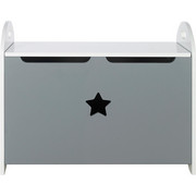 SPIELZEUGTRUHE - Weiß/Grau, Basics (60/30/47cm) - My Baby Lou