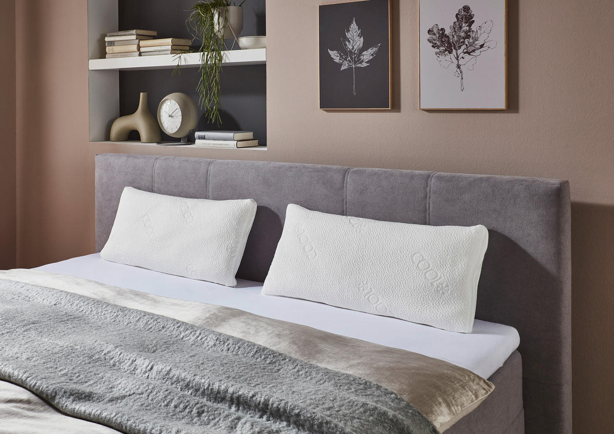 KOPFPOLSTER   - Weiß, Basics, Textil (80/12/40cm) - Boxxx