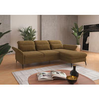 ECKSOFA in Flachgewebe Olivgrün  264/198 cm  - Schwarz/Olivgrün, KONVENTIONELL, Textil/Metall (264/198cm) - Sit & More