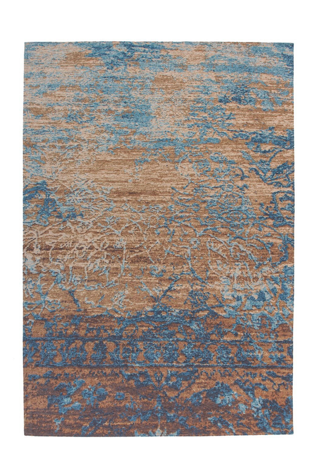 LÄUFER 75/150 cm Blaze 625 Blau / Beige Blau, Beige  - Blau/Beige, KONVENTIONELL, Textil (75/150cm)