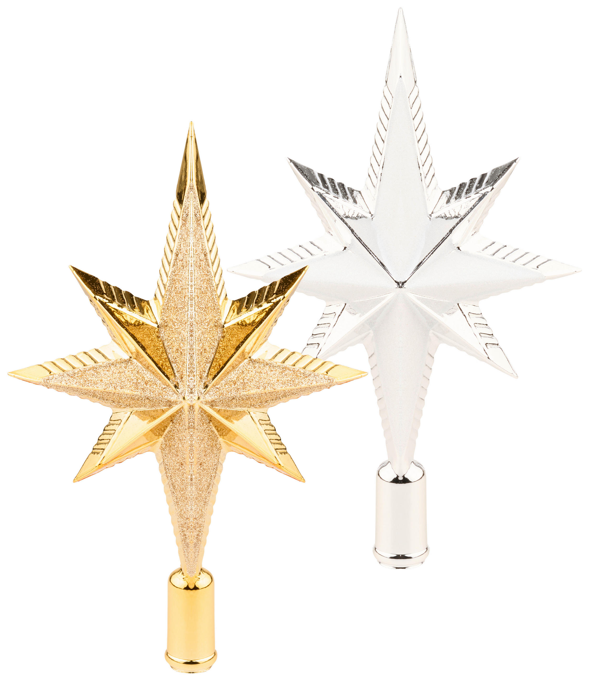 CHRISTBAUMSPITZE  - Goldfarben, LIFESTYLE, Kunststoff (6,5/14,5/25,5cm)
