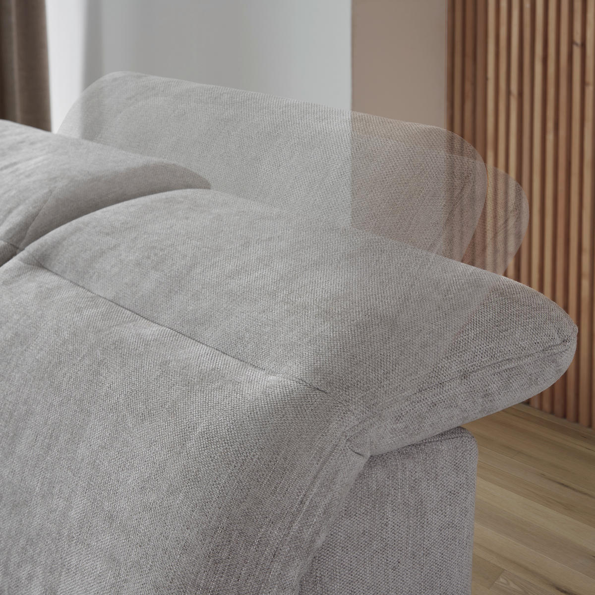 HÖRNSOFFA i velour ljusgrå  - ljusgrå/svart, Design, metall/textil (288/184cm) - Best Price