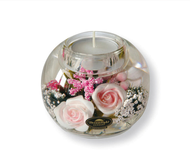 VÄRMELJUSHÅLLARE  - transparent, glas (9/8cm)
