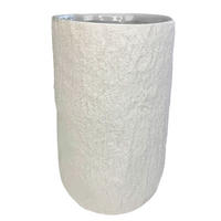 VÁZA, keramika, 27 cm - bílá, Basics, keramika (16/27/16cm)