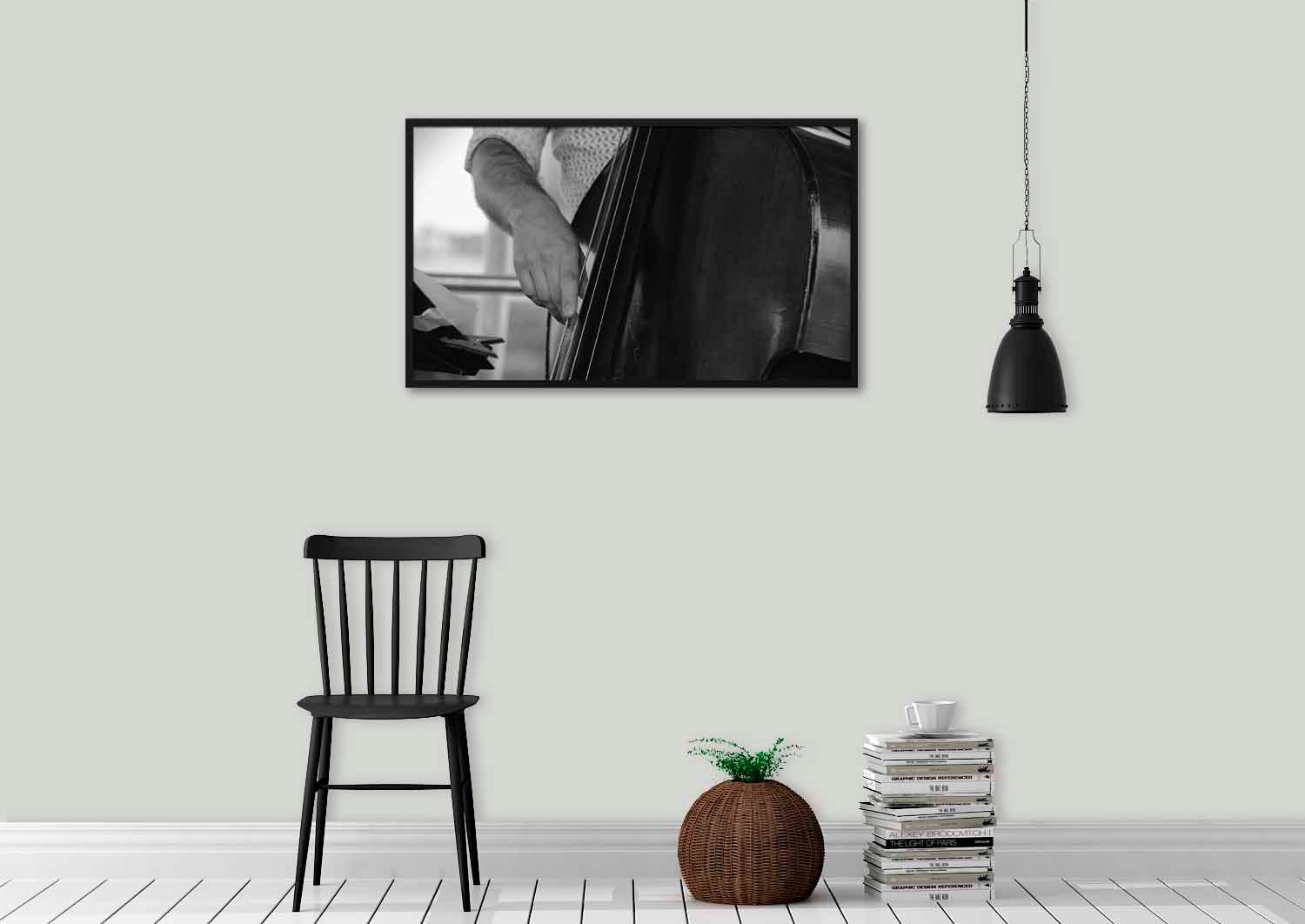 BILD Musik 118/70 cm  - Schwarz, Design, Holz/Kunststoff (118/70cm)