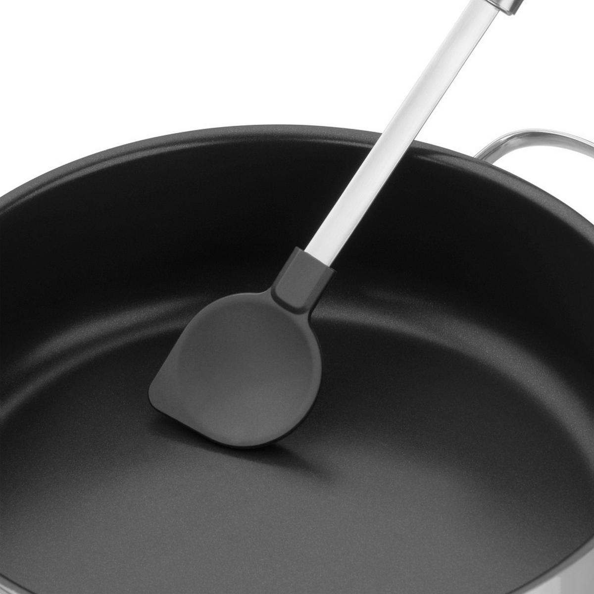 KOCHLÖFFEL  - Silberfarben, Basics, Kunststoff/Metall (34cm) - Silit