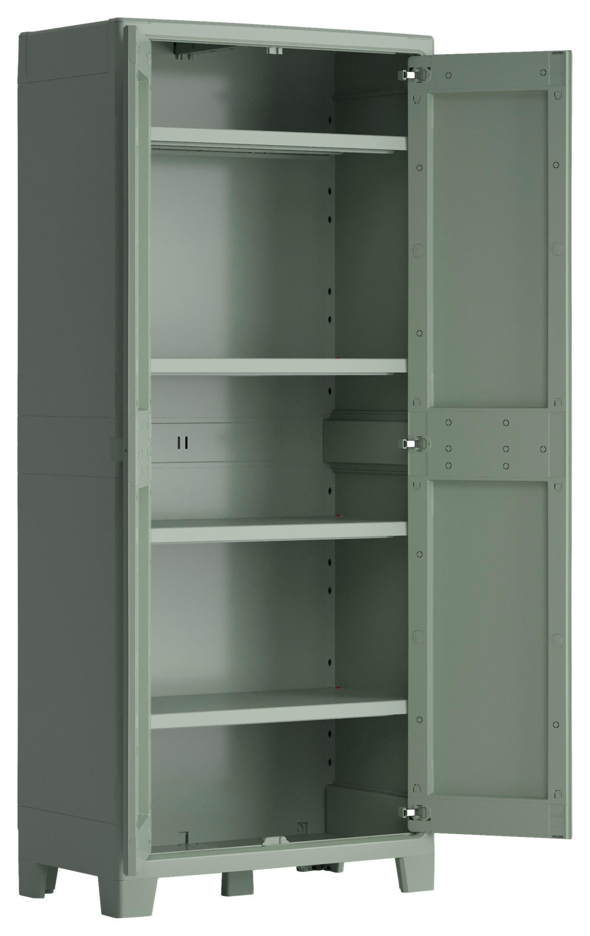 GERÄTESCHRANK 80/182/44 cm  - Jadegrün, Design, Kunststoff (80/182/44cm) - Keter