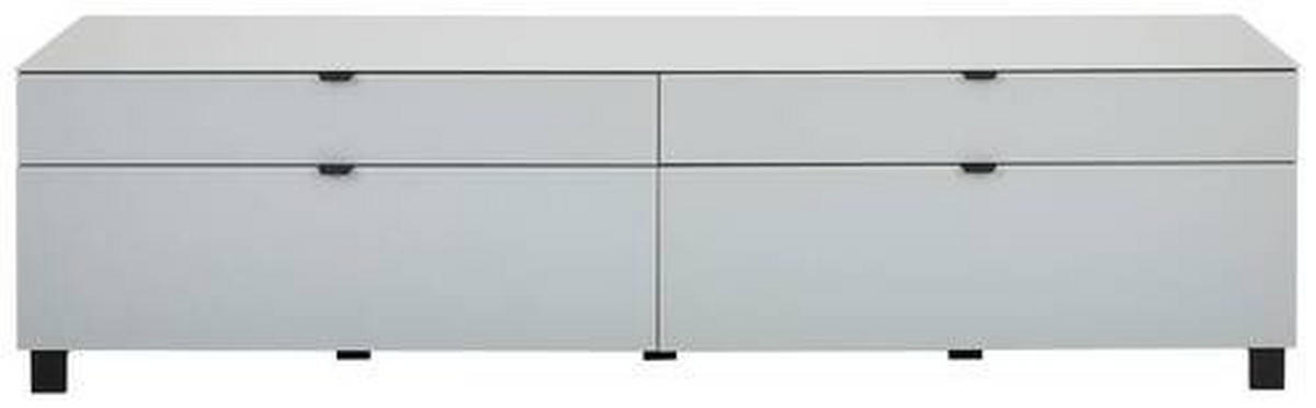 TV-ELEM 219,9/57/52,5 cm  - világosszürke/fekete, Design, műanyag/faalapú anyag (219,9/57/52,5cm) - Hom`in