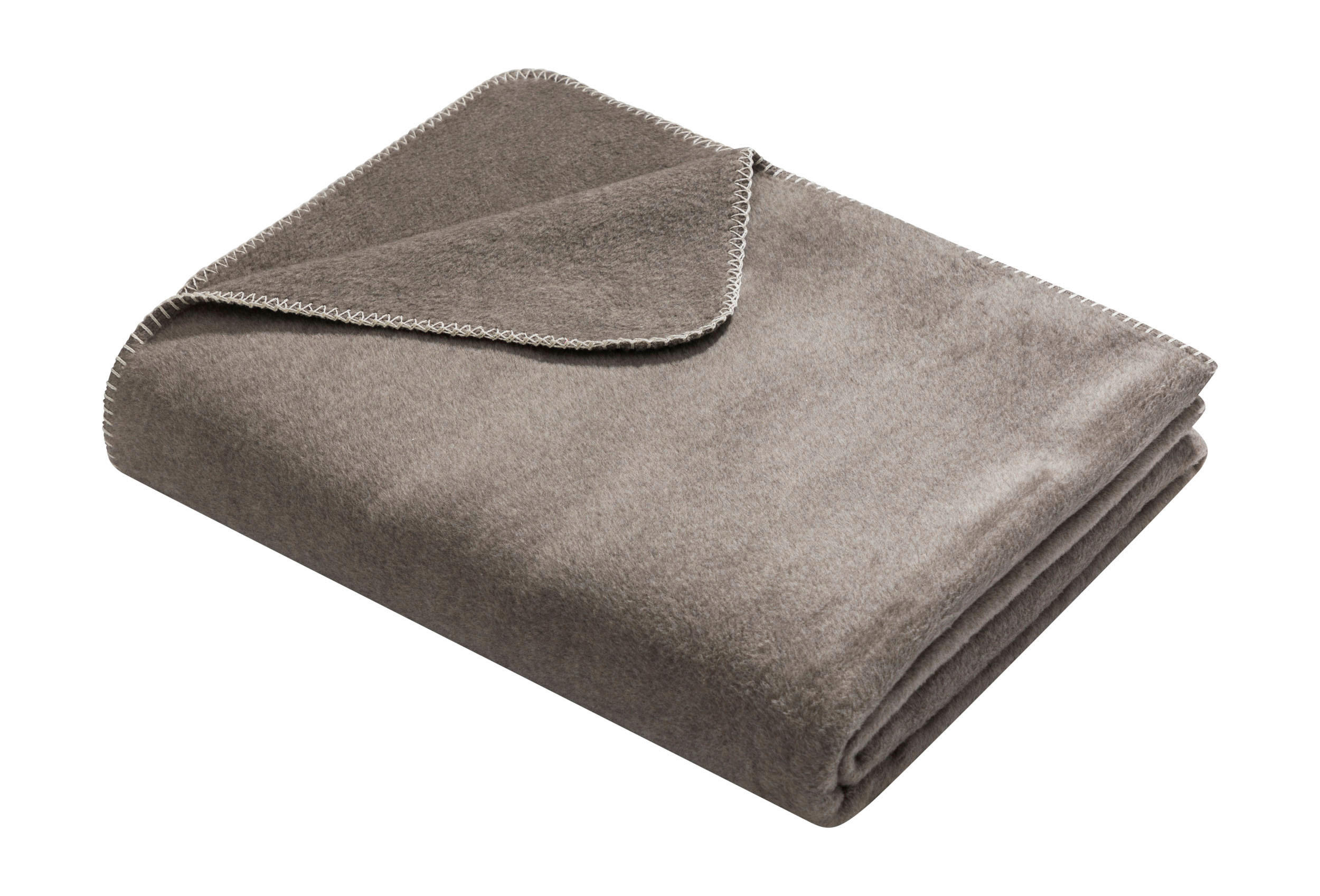 DECKE 150/200 cm  - Graubraun, Basics, Textil (150/200cm) - David Fussenegger