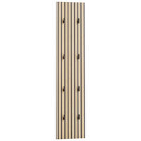 AKUSTIKPANEEL Nachbildung Katta 24,5/109/2,6 cm  - Eichefarben/Schwarz, MODERN, Holzwerkstoff (24,5/109/2,6cm) - Stylife