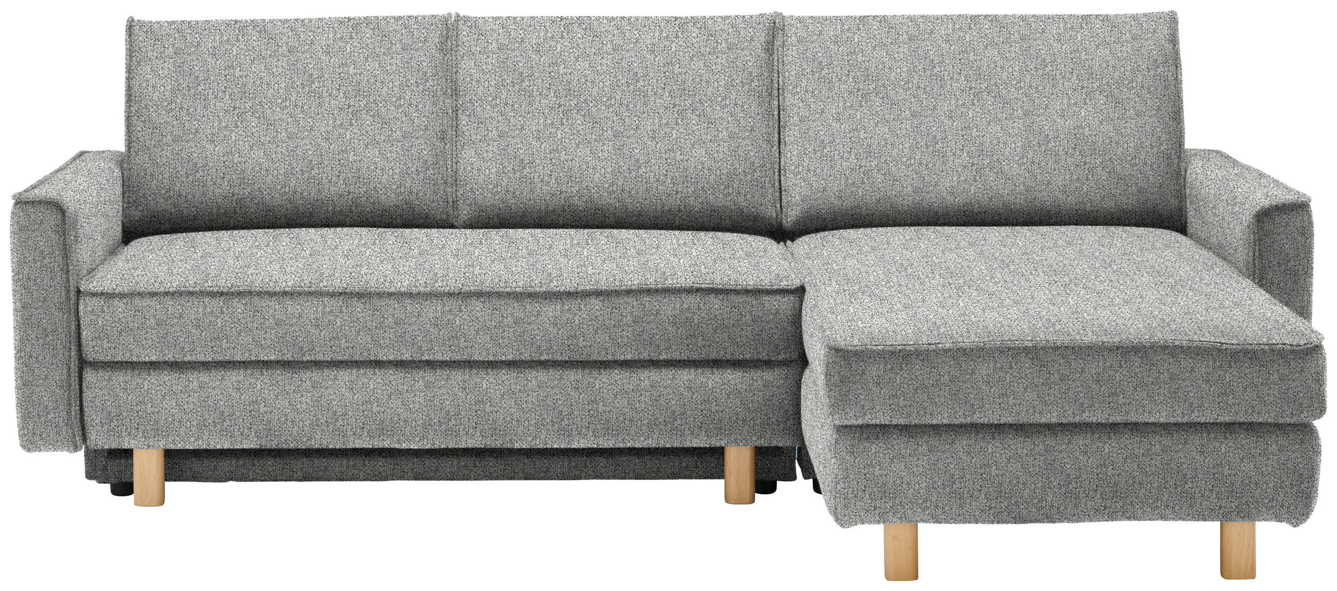 ECKSOFA  in Mikrovelours Naturfarben  237/170 cm  - Eichefarben/Naturfarben, KONVENTIONELL, Holz/Textil (237/170cm) - Sedda