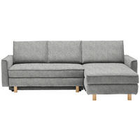ECKSOFA  in Mikrovelours Naturfarben  237/170 cm  - Eichefarben/Naturfarben, KONVENTIONELL, Holz/Textil (237/170cm) - Sedda