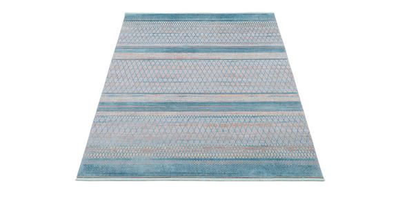 WEBTEPPICH 80/150 cm Tinto Maestro Grau, Türkis rechteckig  - Türkis/Grau, Design, Textil (80/150cm) - Dieter Knoll