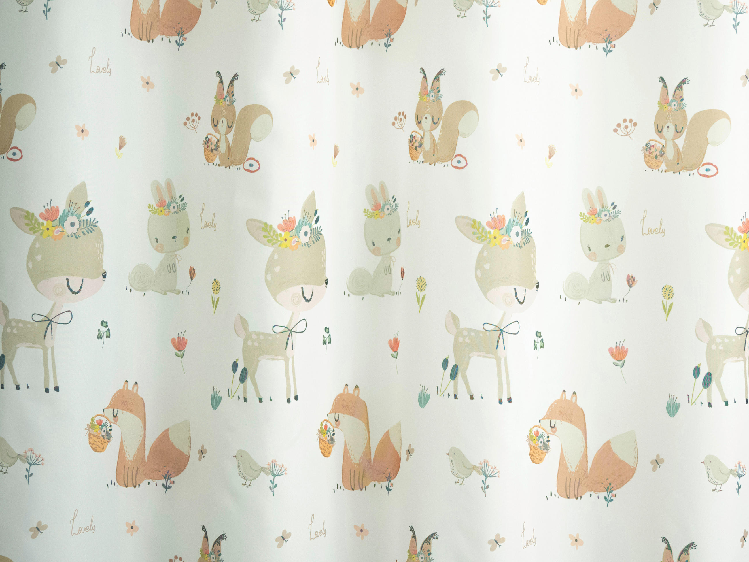 TKANINA ZA ZAVJESE smeđa, bijela   - bijela/smeđa, Basics, tekstil (180cm)