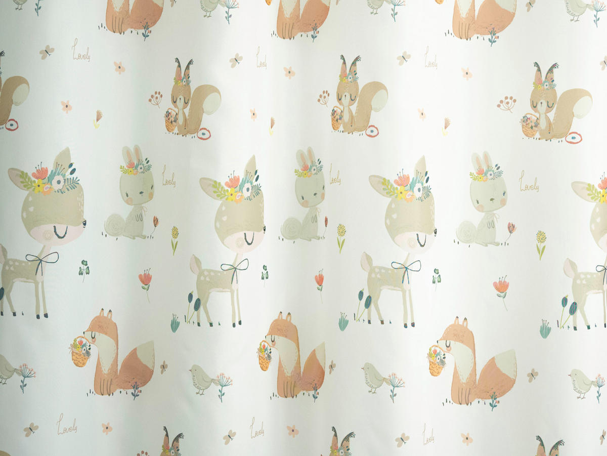 TKANINA ZA ZAVJESE smeđa, bijela   - bijela/smeđa, Basics, tekstil (180cm)