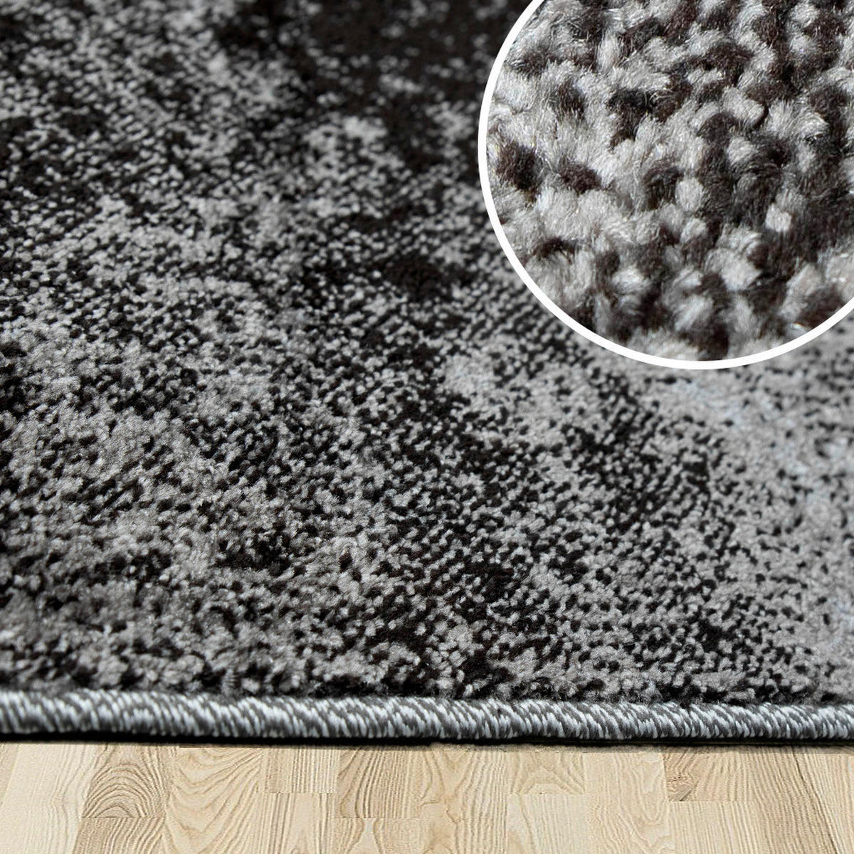WEBTEPPICH 80/150 cm Phoenix-6042 Blau, Grau  - Blau/Grau, Design, Kunststoff/Textil (80/150cm) - Novel