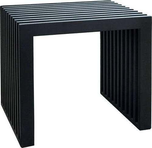 HOCKER in Holz Schwarz  - Schwarz, KONVENTIONELL, Holz (45/43/35cm) - MID.YOU