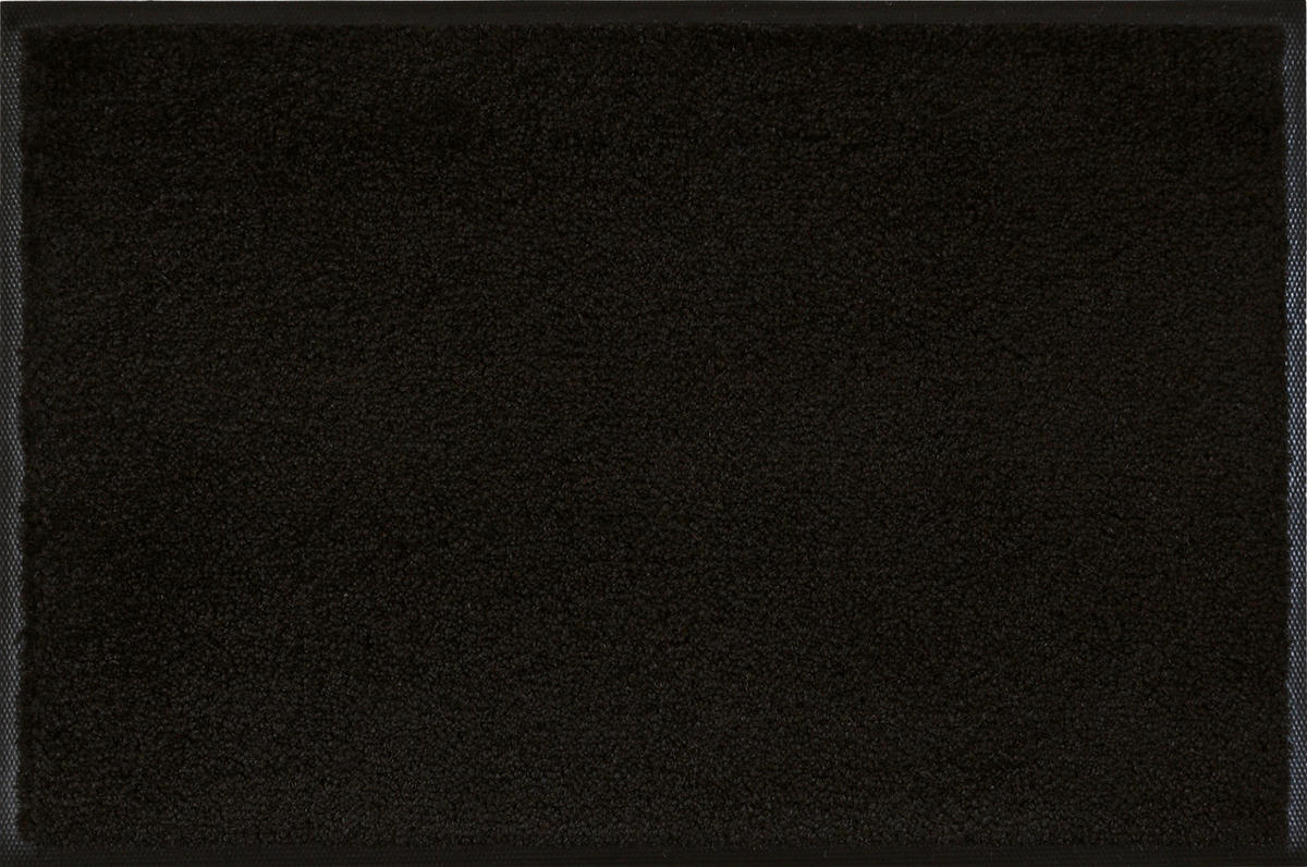 LÄUFER 60/180 cm Raven Black  - Schwarz, KONVENTIONELL, Kunststoff (60/180cm) - wash+dry