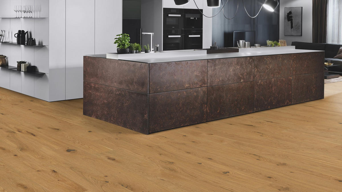 LANDHAUSDIELE, Eiche Wild Gesund Diele  per  m² - Design (180/17,5/1,1cm) - Weitzer Parkett