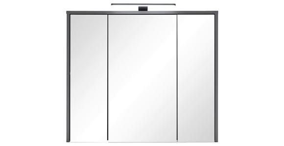 SPIEGELSCHRANK 80/70/20 cm  - Graphitfarben, Natur, Glas/Holzwerkstoff (80/70/20cm) - Xora