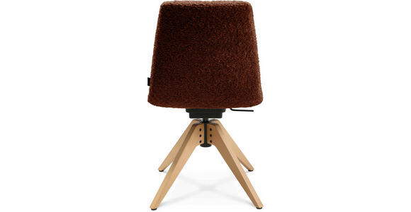 STUHL in Webstoff Holz, Textil - Eichefarben/Kupferfarben, Design, Holz/Textil (46/82,5-85,25/55cm) - Johann Jakob