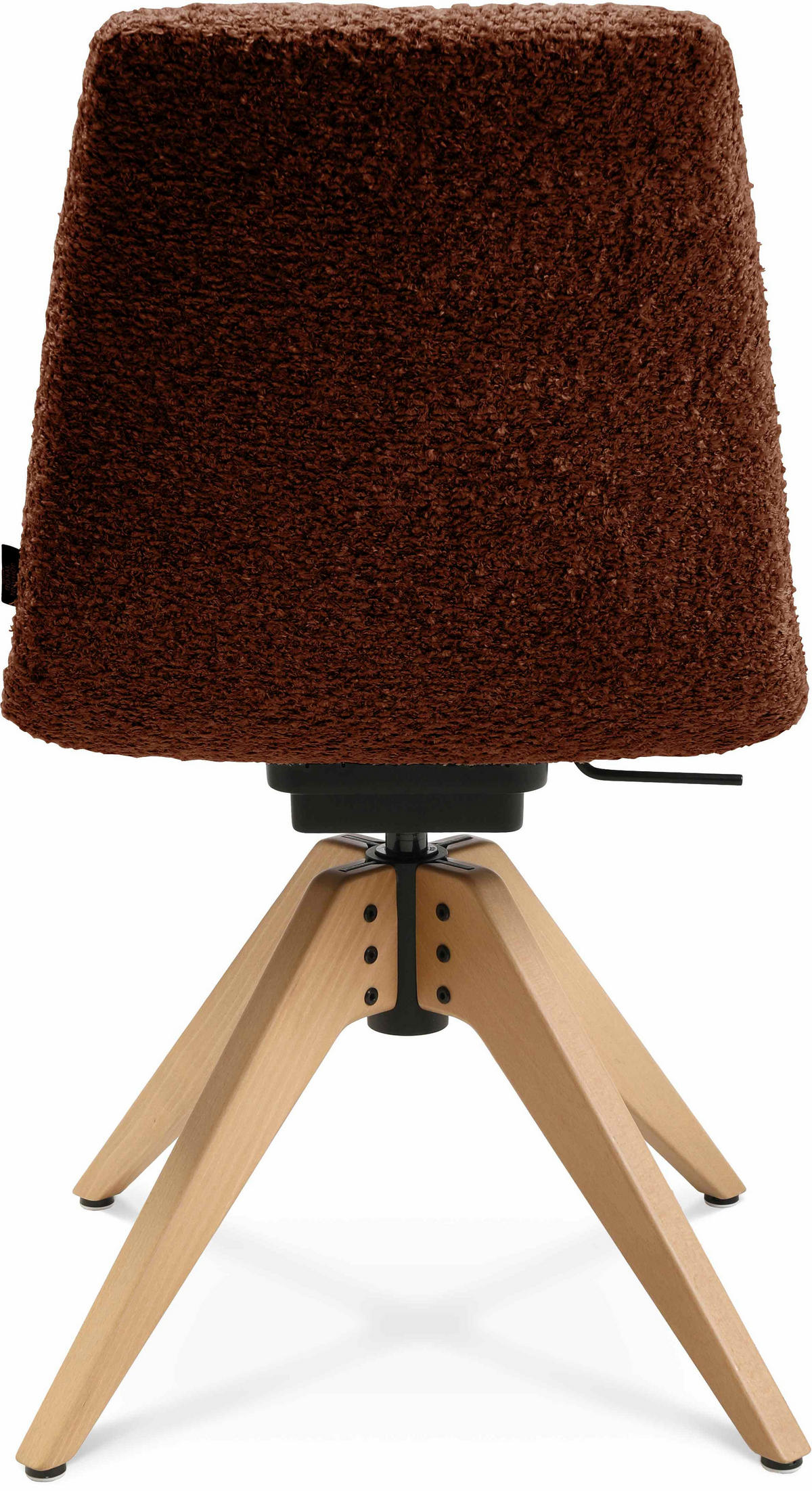 STUHL  in Webstoff  - Eichefarben/Kupferfarben, Design, Holz/Textil (46/82,5-85,25/55cm) - Johann Jakob