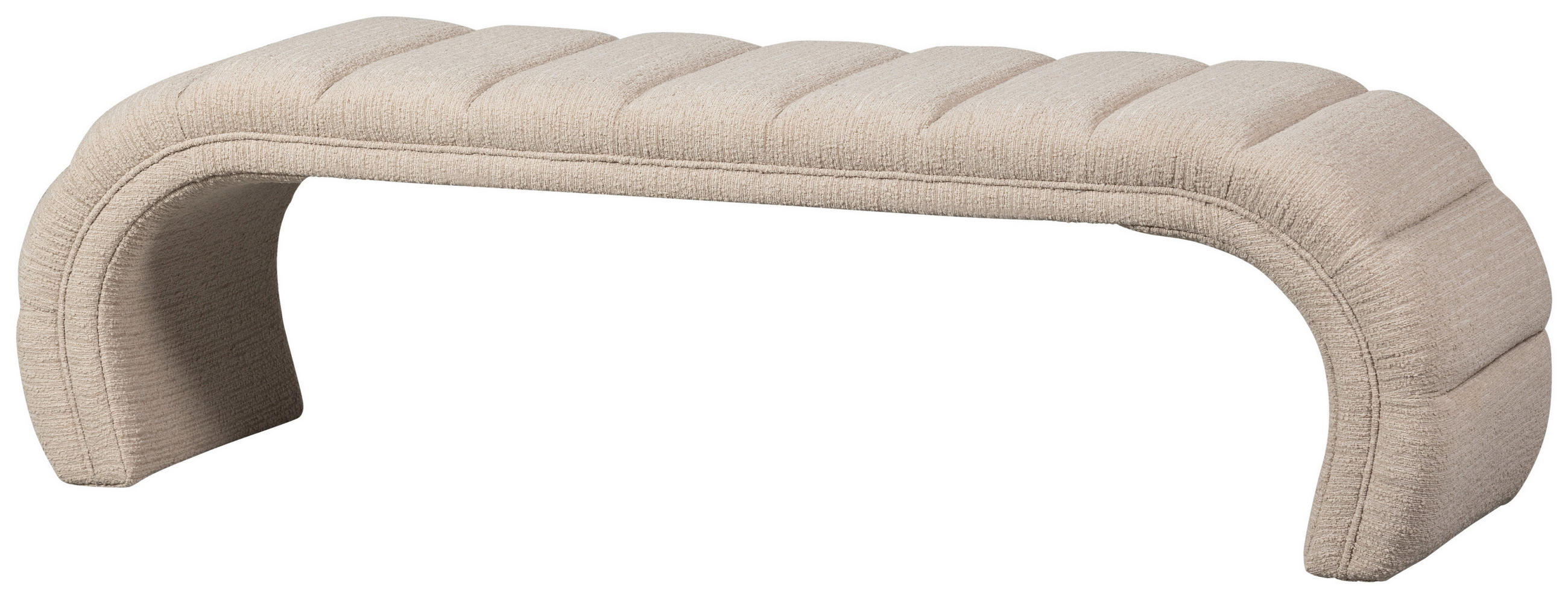 SITZBANK in Textil Naturfarben  - Naturfarben, Design, Textil (163/47/51cm) - Livetastic