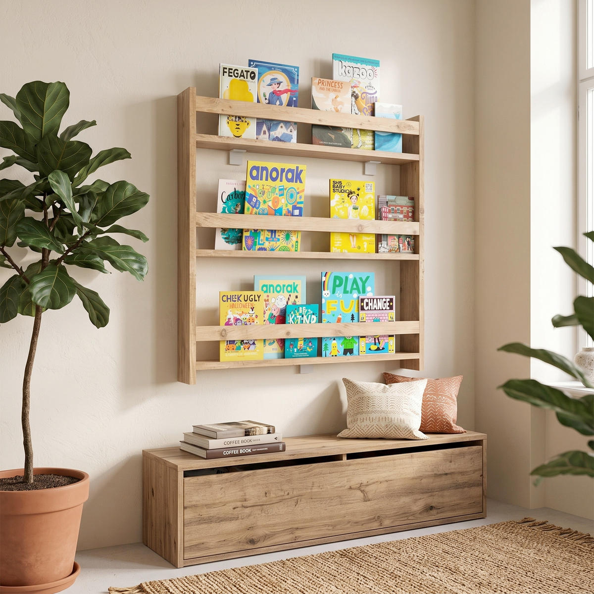 REGAL  70/80/10 cm Honigeiche  - Honigeiche, Modern, Holzwerkstoff (70/80/10cm) - Livetastic
