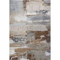 WEBTEPPICH 133/195 cm Argentum Braun, Creme, Grau  - Creme/Braun, KONVENTIONELL, Kunststoff/Textil (133/195cm) - Novel