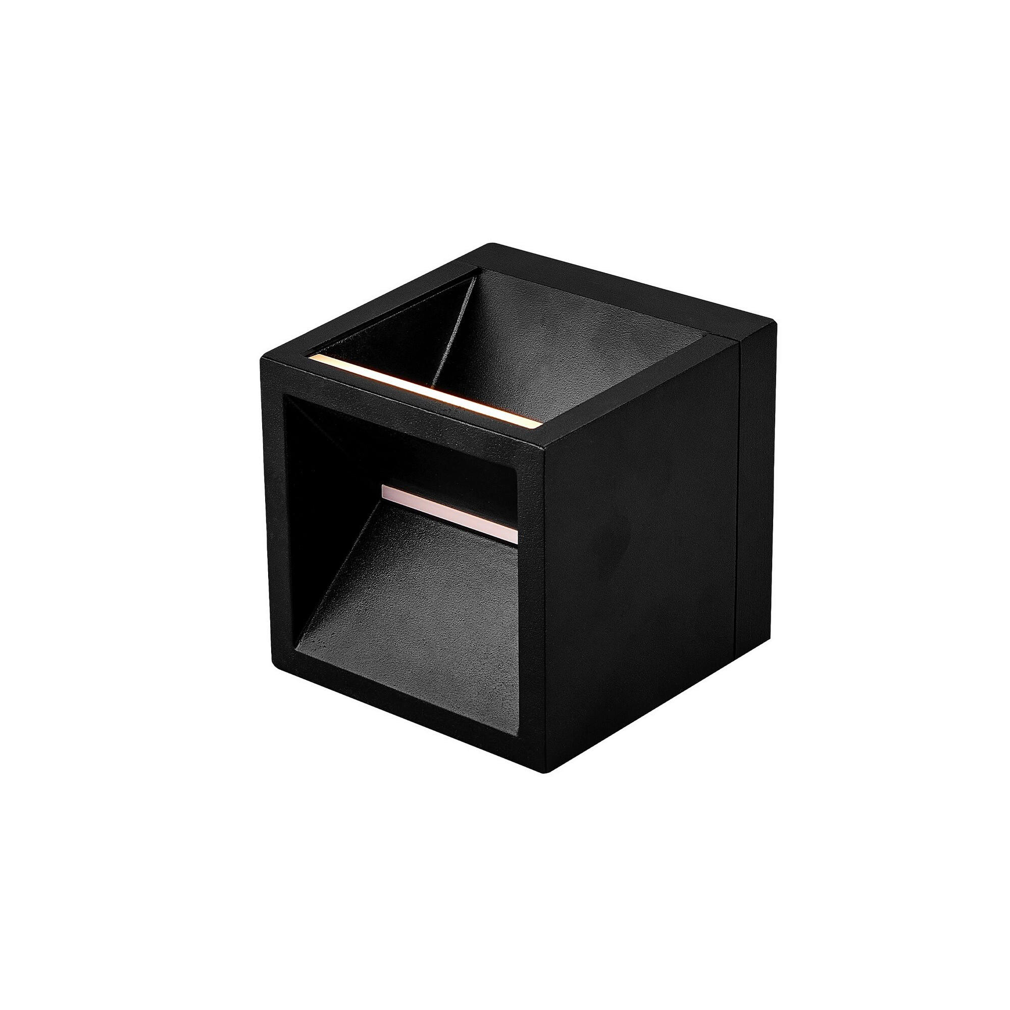 AUßENWANDLEUCHTE 10/10/10 cm   - Schwarz, Design, Metall (10/10/10cm) - Nordlux