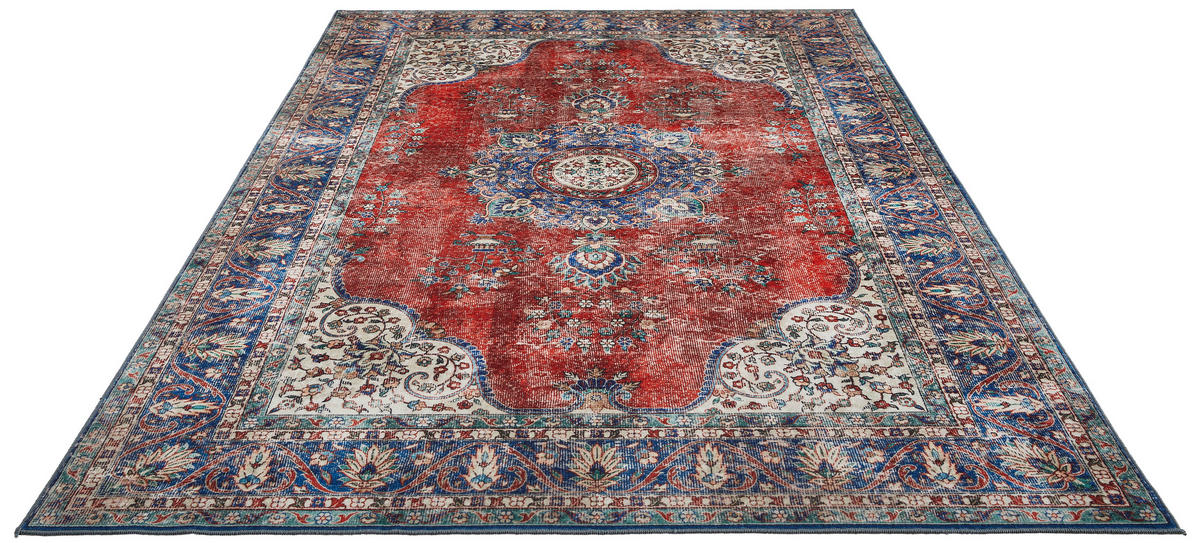 VINTAGE-TEPPICH 160/230 cm Multicolor, Rot  - Rot/Multicolor, Trend, Textil (160/230cm) - Novel