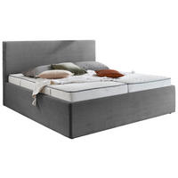 POLSTERBETT Bettkasten Grau 180/200 cm  - Schwarz/Grau, Trend, Kunststoff/Textil (180/200cm) - Boxxx