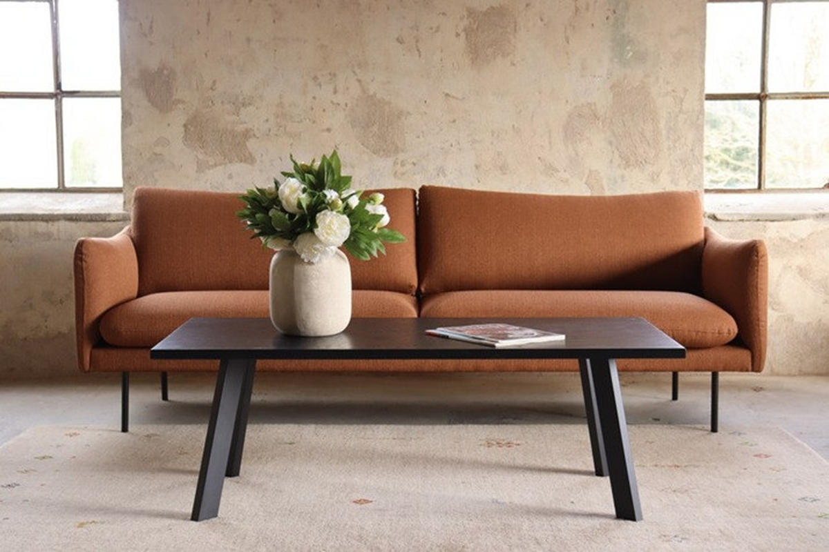 SOFFBORD i trä 130/65/45 cm  - svart, Modern, metall/trä (130/65/45cm) - Niels Andersson